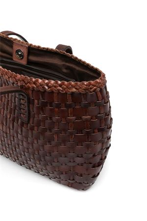 Salvage Irregular Burnt Brown Tote Bag DRAGON DIFFUSION | 8171BRUCIATO